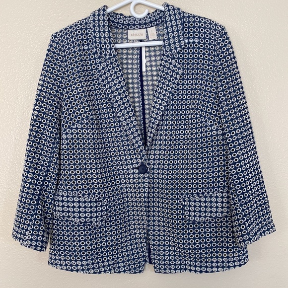 CHICO’S| Eyelet Blazer - Picture 6 of 11